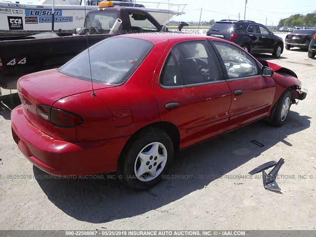 1G1JC524427101537 - 2002 CHEVROLET CAVALIER CNG RED photo 4