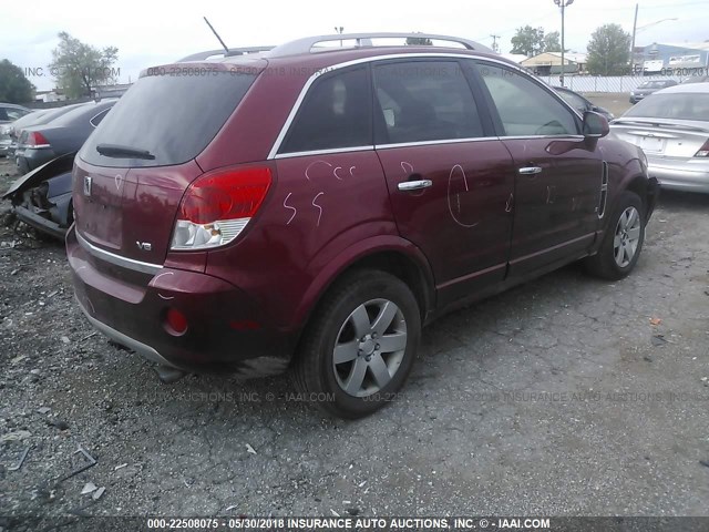 3GSCL53728S549590 - 2008 SATURN VUE XR RED photo 4
