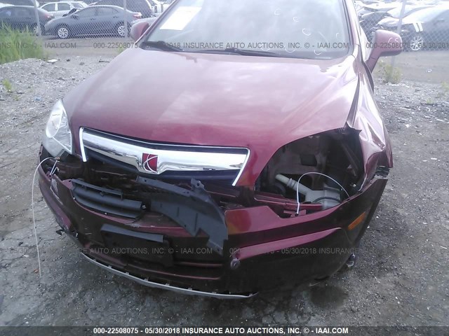 3GSCL53728S549590 - 2008 SATURN VUE XR RED photo 6