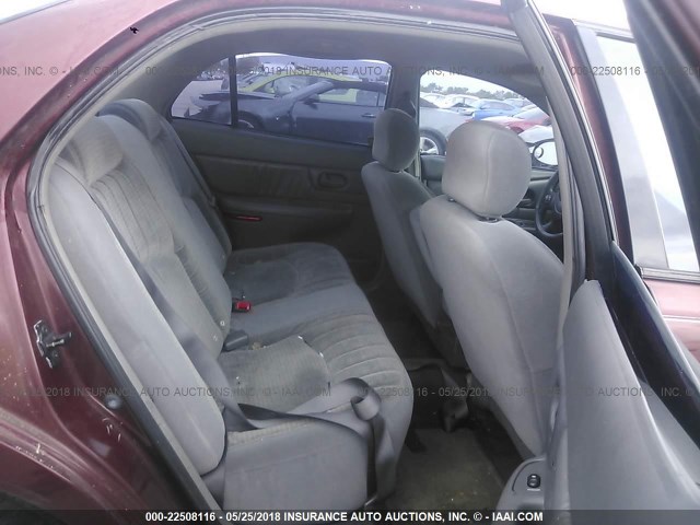 2G4WS52JX21154418 - 2002 BUICK CENTURY CUSTOM MAROON photo 8