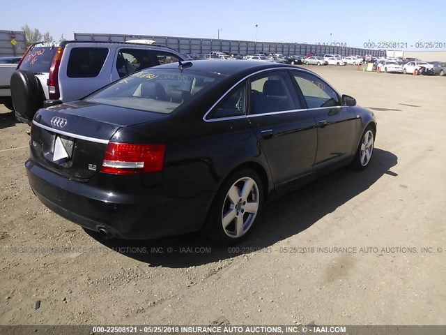 WAUEG74F86N025360 - 2006 AUDI A6 S-LINE 3.2 QUATTRO BLACK photo 4