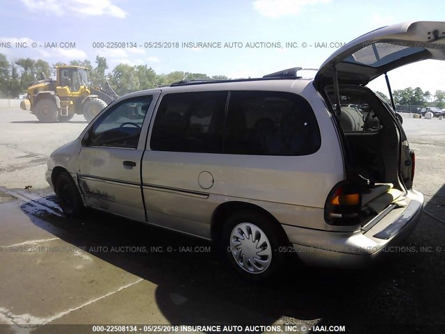 2FMZA5142WBC70756 - 1998 FORD WINDSTAR WAGON GOLD photo 3