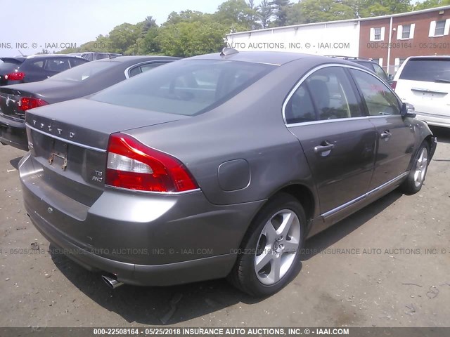 YV1AH992891092661 - 2009 VOLVO S80 T6 GRAY photo 4