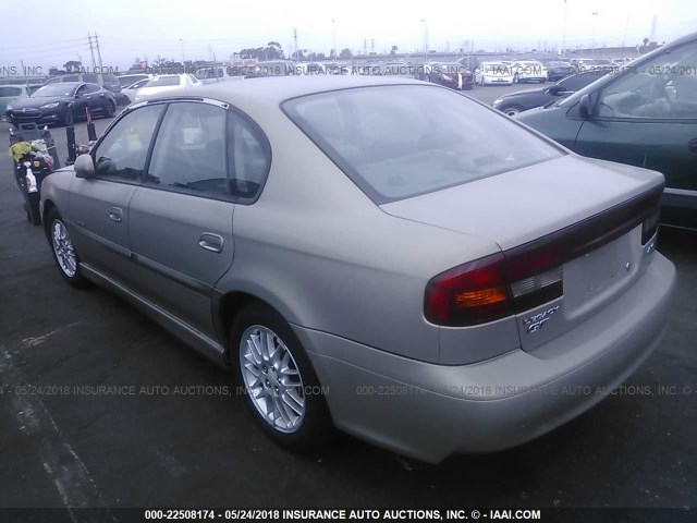 4S3BE6567Y6212445 - 2000 SUBARU LEGACY GT LIMITED TAN photo 3