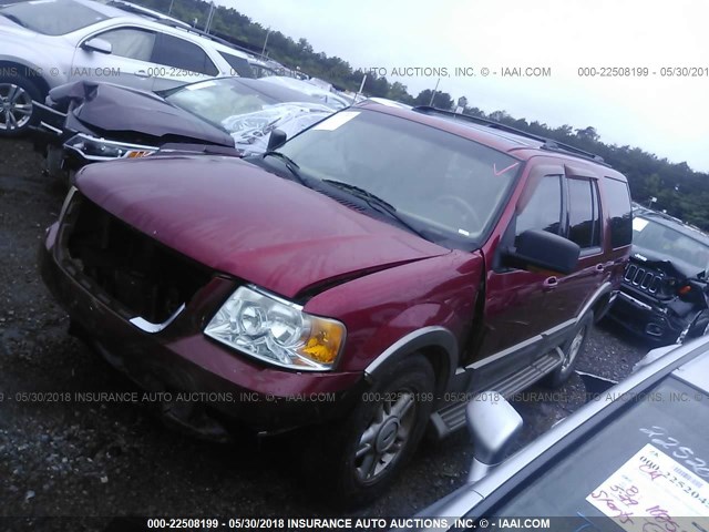 1FMFU17L34LB39110 - 2004 FORD EXPEDITION EDDIE BAUER RED photo 2