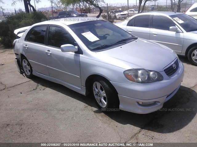 2T1BY32E06C551698 - 2006 TOYOTA COROLLA XRS SILVER photo 1