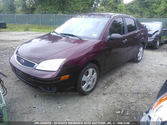 1FAHP34N67W278999 - 2007 FORD FOCUS ZX4/S/SE/SES 栗色 照片 2