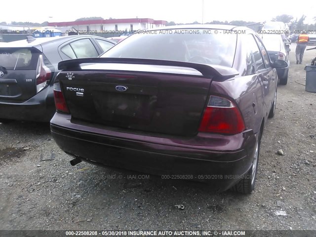 1FAHP34N67W278999 - 2007 FORD FOCUS ZX4/S/SE/SES MAROON photo 6