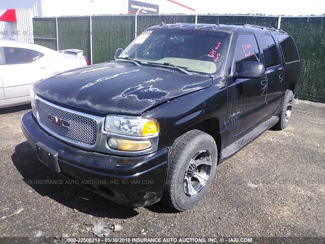 1GKFK66U23J154956 - 2003 GMC YUKON XL DENALI BLACK photo 2