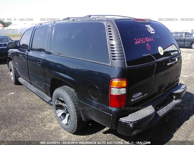 1GKFK66U23J154956 - 2003 GMC YUKON XL DENALI BLACK photo 3