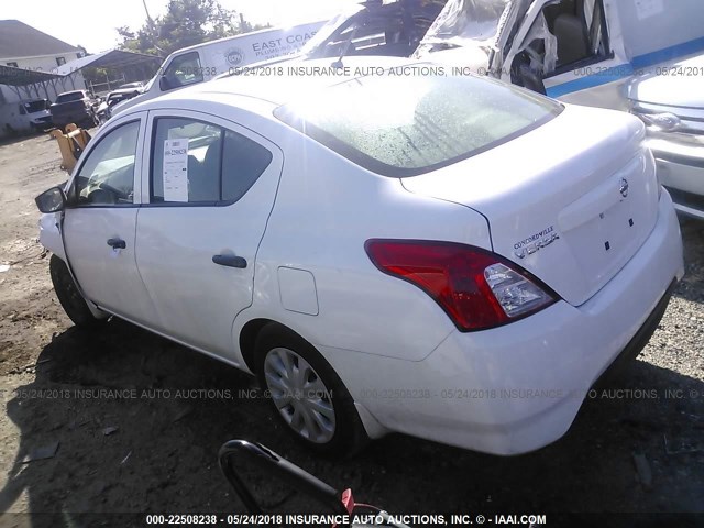 3N1CN7AP3HL887808 - 2017 NISSAN VERSA S/S PLUS/SV/SL WHITE photo 3