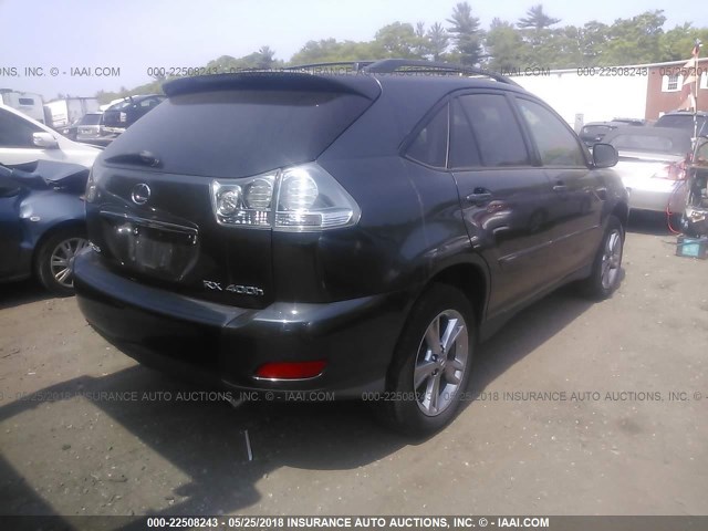 JTJHW31U460023677 - 2006 LEXUS RX 400 BLUE photo 4