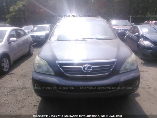 JTJHW31U460023677 - 2006 LEXUS RX 400 BLUE photo 6