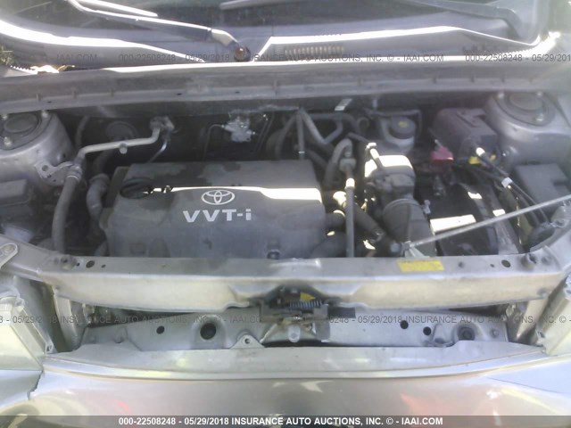 JTLKT324664077754 - 2006 TOYOTA SCION XB ნაცრისფერი ფოტო 10