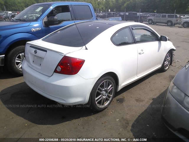 JTKDE177770154882 - 2007 TOYOTA SCION TC 白色 照片 4