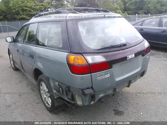 4S3BH675647611962 - 2004 SUBARU LEGACY OUTBACK AWP 绿色 照片 3