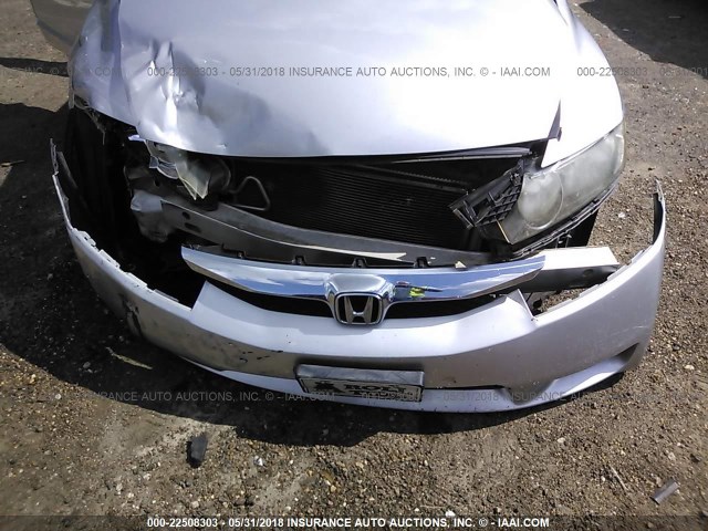 JHMFA3F26AS003846 - 2010 HONDA CIVIC HYBRID SILVER photo 6