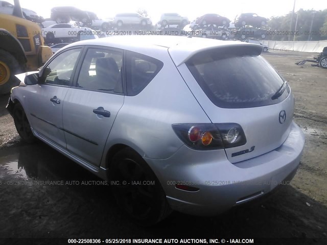 JM1BK343141126070 - 2004 MAZDA 3 HATCHBACK SILVER photo 3