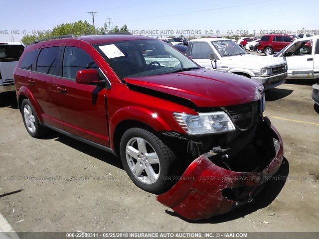 3D4PH5FV6AT283440 - 2010 DODGE JOURNEY SXT BURGUNDY photo 1