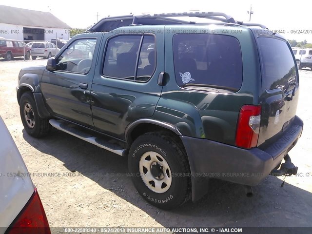 5N1ED28Y61C523051 - 2001 NISSAN XTERRA XE/SE GREEN photo 3