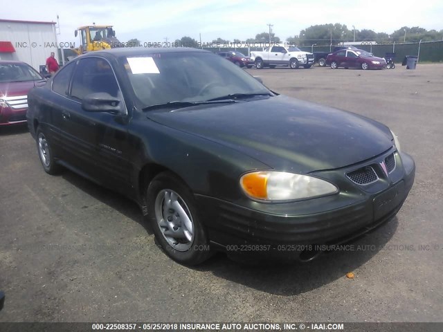 1G2NE12T1YM869865 - 2000 PONTIAC GRAND AM SE GREEN photo 1