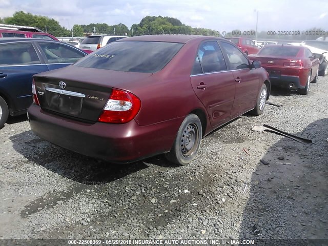 JTDBE32KX30139485 - 2003 TOYOTA CAMRY LE/XLE Kastanienbraun Foto 4