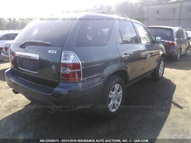 2HNYD18805H523149 - 2005 ACURA MDX TOURING GRAY photo 4