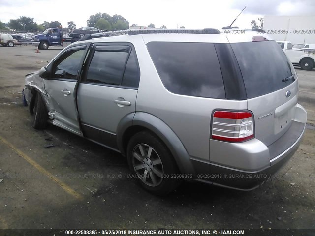 1FMDK02W98GA41075 - 2008 FORD TAURUS X SEL SILVER photo 3