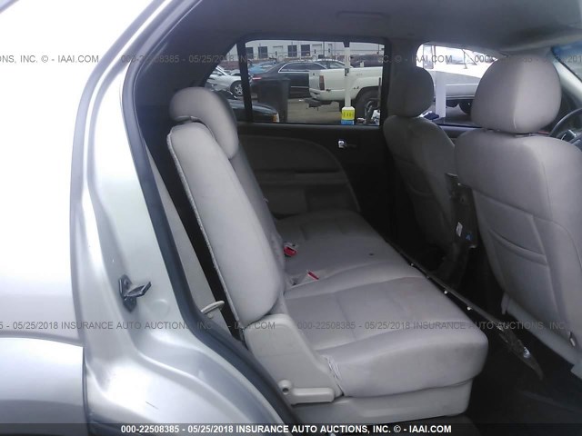 1FMDK02W98GA41075 - 2008 FORD TAURUS X SEL SILVER photo 8