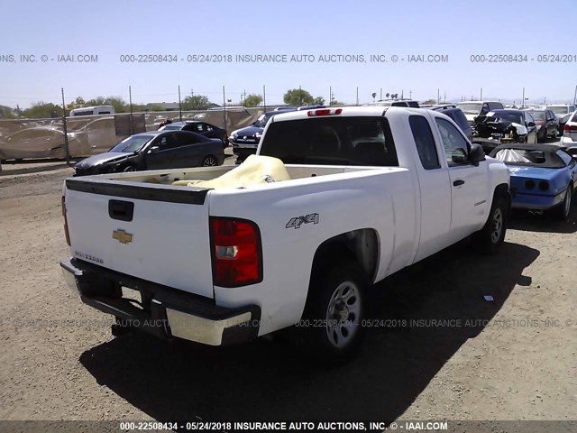 1GCEK19C59Z224327 - 2009 CHEVROLET SILVERADO K1500 WHITE photo 4