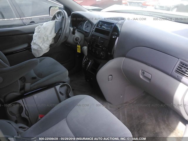 5TDZA23C15S344219 - 2005 TOYOTA SIENNA CE/LE SILVER photo 5