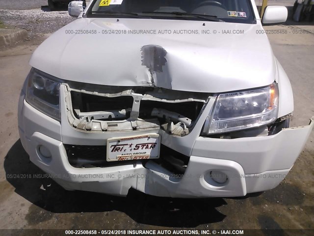 JS3TD0D22A4100433 - 2010 SUZUKI GRAND VITARA PREMIUM WHITE photo 6