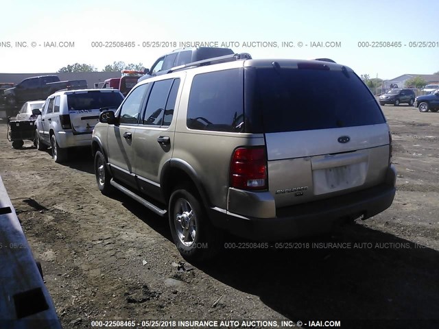 1FMZU73E83UC14772 - 2003 FORD EXPLORER XLT/XLT SPORT/NBX 金色 照片 3