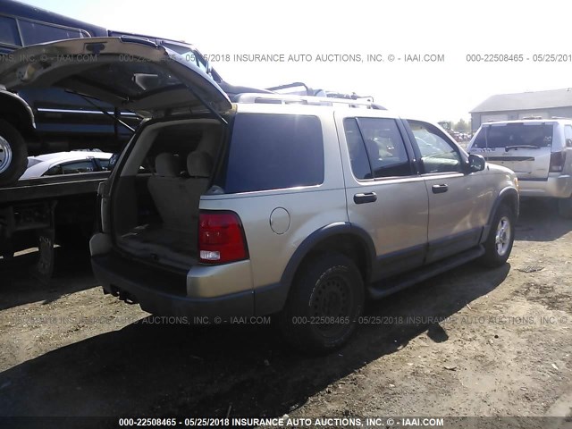 1FMZU73E83UC14772 - 2003 FORD EXPLORER XLT/XLT SPORT/NBX 金色 照片 4