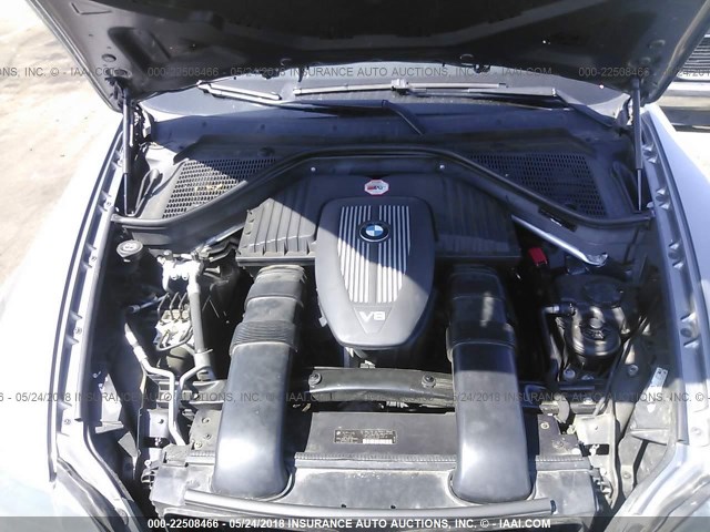 5UXFE83558L161342 - 2008 BMW X5 4.8I GRAY photo 10