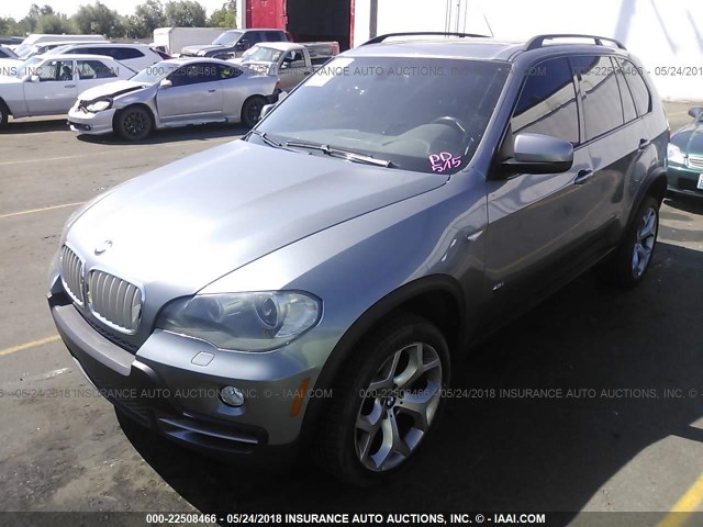 5UXFE83558L161342 - 2008 BMW X5 4.8I GRAY photo 2