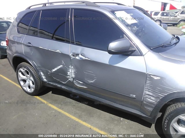 5UXFE83558L161342 - 2008 BMW X5 4.8I GRAY photo 6