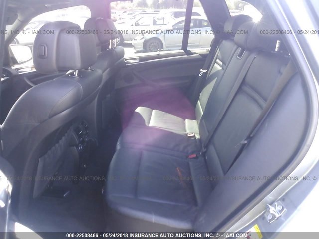 5UXFE83558L161342 - 2008 BMW X5 4.8I GRAY photo 8