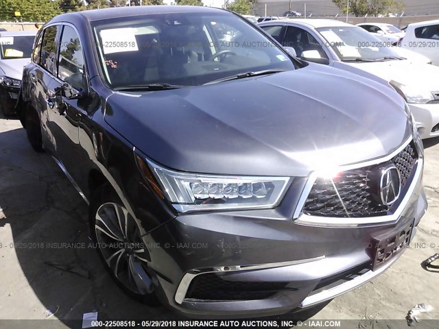 5FRYD4H50HB029041 - 2017 ACURA MDX TECHNOLOGY GRAY photo 1