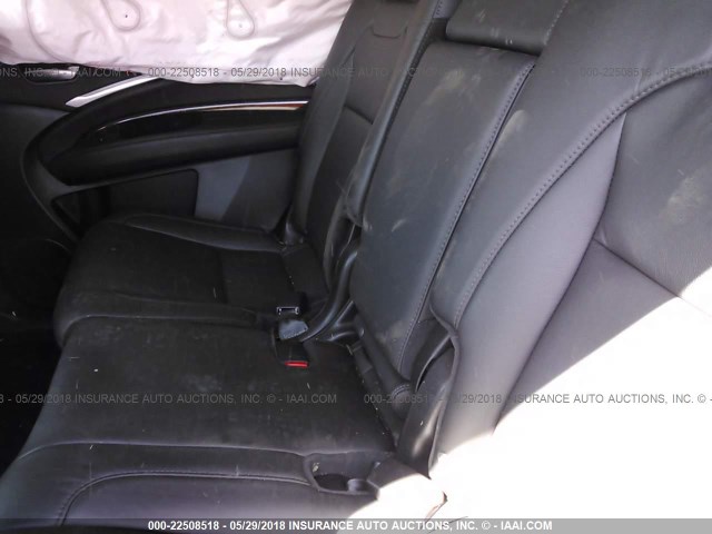 5FRYD4H50HB029041 - 2017 ACURA MDX TECHNOLOGY GRAY photo 8