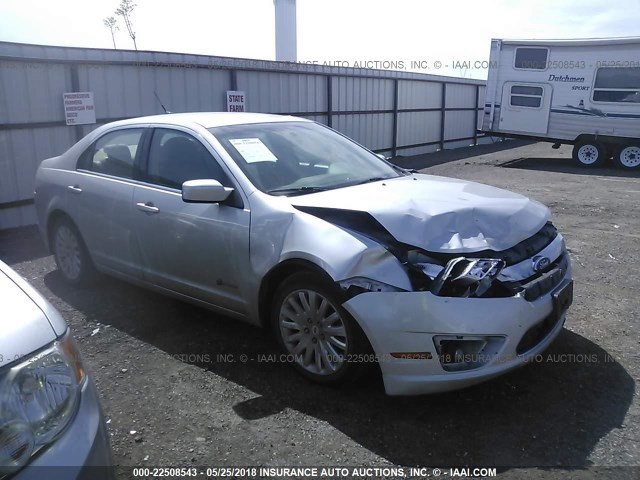 3FADP0L37AR252872 - 2010 FORD FUSION HYBRID SILVER photo 1