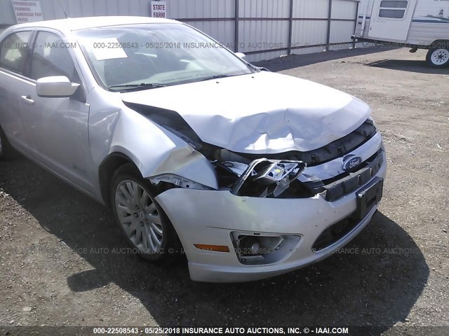 3FADP0L37AR252872 - 2010 FORD FUSION HYBRID SILVER photo 6