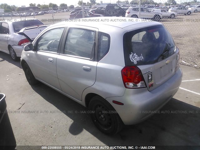 KL1TD62625B416821 - 2005 CHEVROLET AVEO LS 银色 照片 3