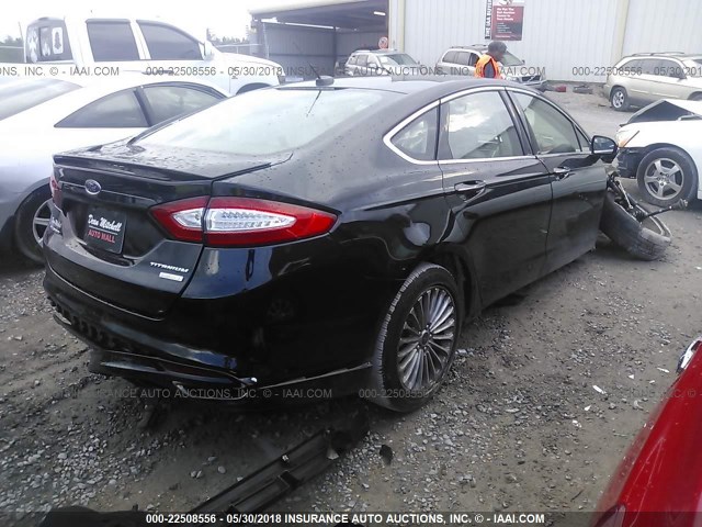 3FA6P0K99GR307569 - 2016 FORD FUSION TITANIUM BLACK photo 4