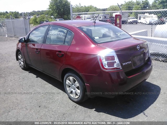 3N1AB61E47L647657 - 2007 NISSAN SENTRA 2.0/2.0S/2.0SL MAROON photo 3