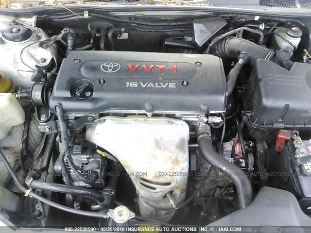 4T1BE32K02U012876 - 2002 TOYOTA CAMRY LE/XLE/SE თეთრი ფოტო 10