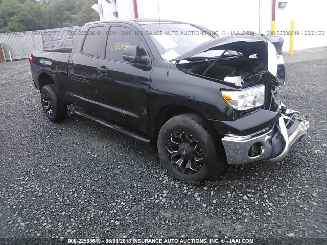 5TFBV54147X022188 - 2007 TOYOTA TUNDRA DOUBLE CAB SR5 BLACK photo 1