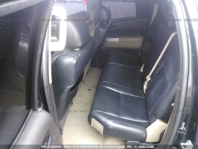 5TFBV54147X022188 - 2007 TOYOTA TUNDRA DOUBLE CAB SR5 BLACK photo 8