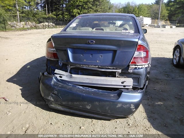 4S3BL676364203611 - 2006 SUBARU LEGACY GT LIMITED Light Blue photo 6