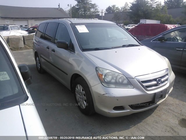 5FNRL382X7B020077 - 2007 HONDA ODYSSEY LX SILVER photo 1